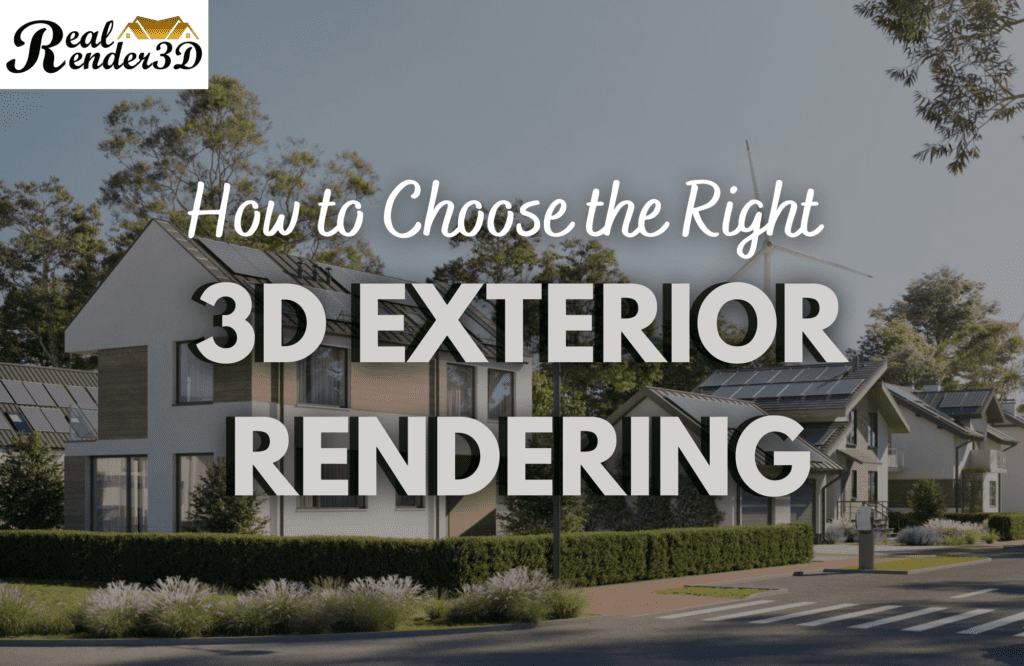 How to Choose the Right 3D EXTERIOR RENDERING